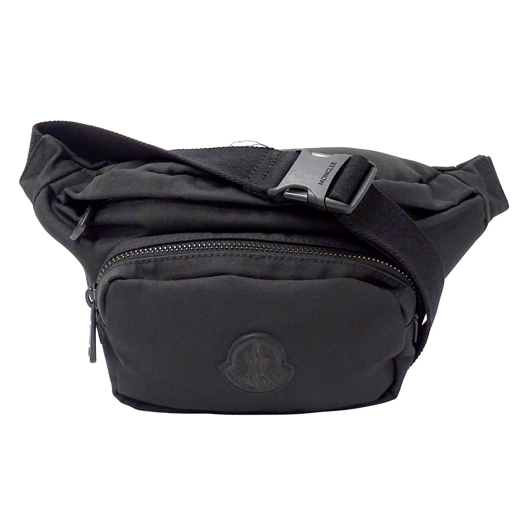 MONCLER モンクレール ボディ・ウエストバッグ ブラック ナイロン メンズ 【中古】