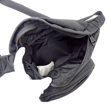 MONCLER モンクレール ボディ・ウエストバッグ ブラック ナイロン メンズ 【中古】