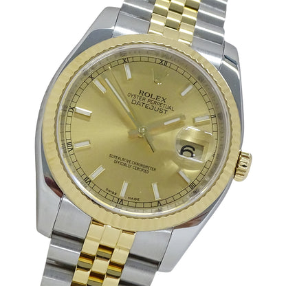 ROLEX ロレックス デイトジャスト 116233 V番 メンズ 腕時計 自動巻き AT SS YG 磨き済み 【中古】