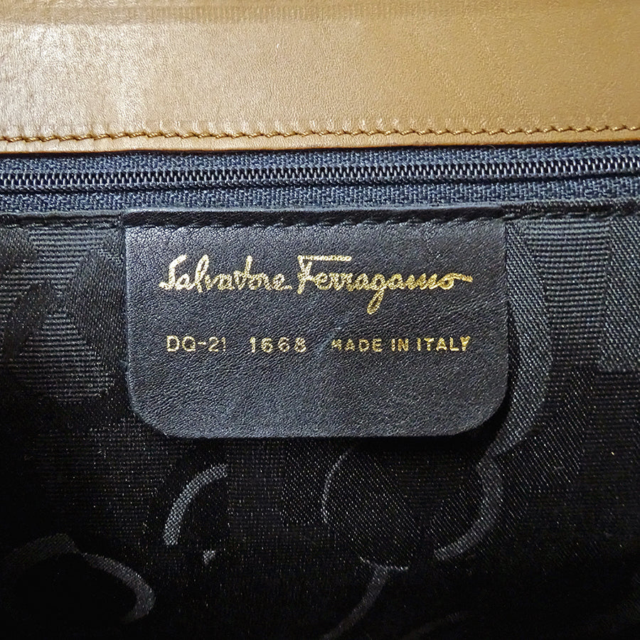 Ferragamo フェラガモ 2wayバッグ ブラウン DQ-21 1668 レザー レディース 【中古】