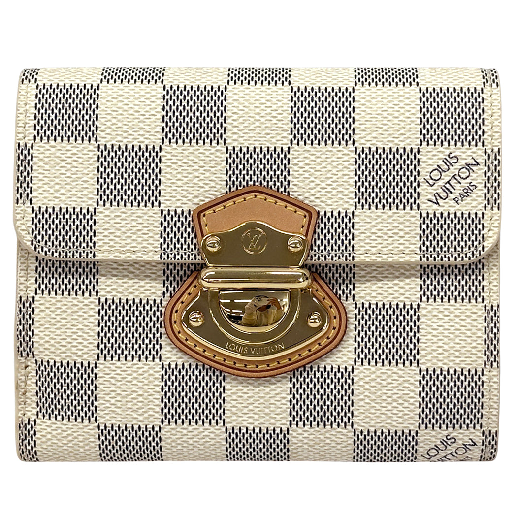 LOUIS VUITTON ルイ・ヴィトン ポルトフォイユ・ジョイ 二つ折り財布 ダミエ アズール ダミエアズール N60030 ダミエアズールキャンバス レディース 【中古】