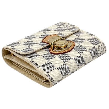 LOUIS VUITTON ルイ・ヴィトン ポルトフォイユ・ジョイ 二つ折り財布 ダミエ アズール ダミエアズール N60030 ダミエアズールキャンバス レディース 【中古】