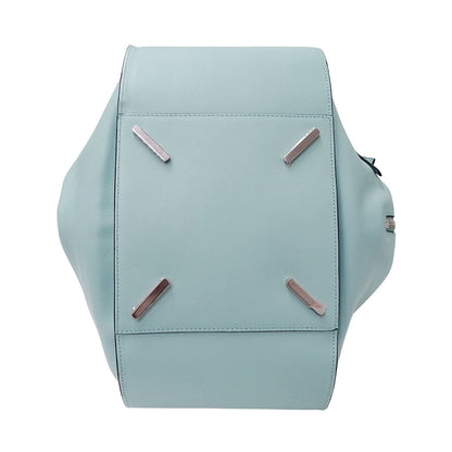 LOEWE ロエベ ハンモック ミディアム 2wayバッグ アナグラム ライトブルー レザー レディース 【中古】