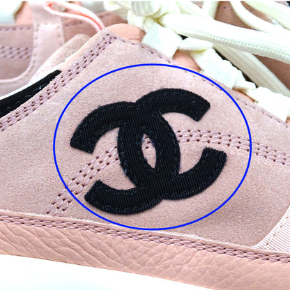 CHANEL シャネル スニーカー ピンク レディース 38 約24cm【中古】