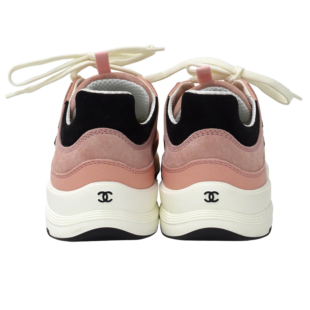 CHANEL シャネル スニーカー ピンク レディース 38 約24cm【中古】