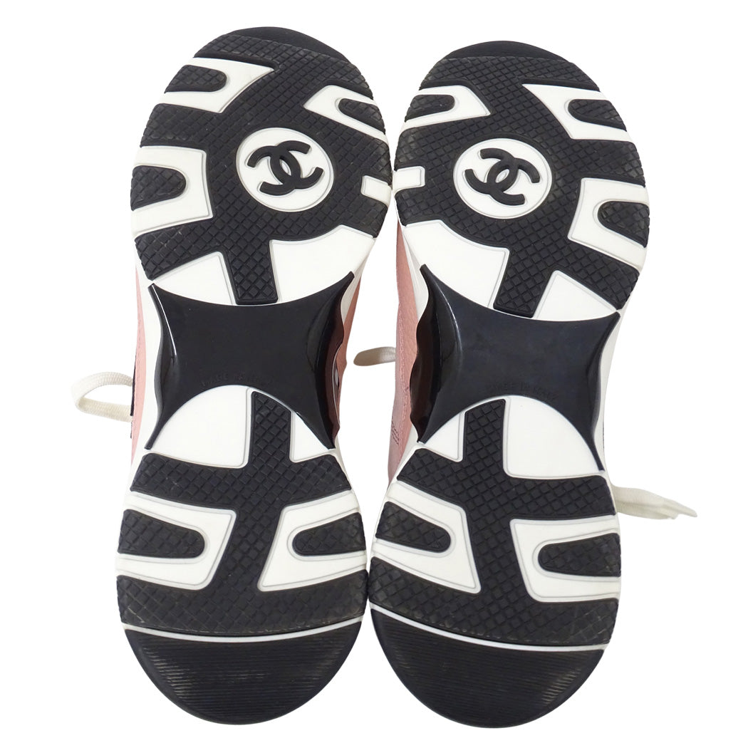 CHANEL シャネル スニーカー ピンク レディース 38 約24cm【中古】