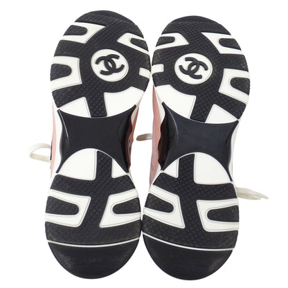 CHANEL シャネル スニーカー ピンク レディース 38 約24cm【中古】