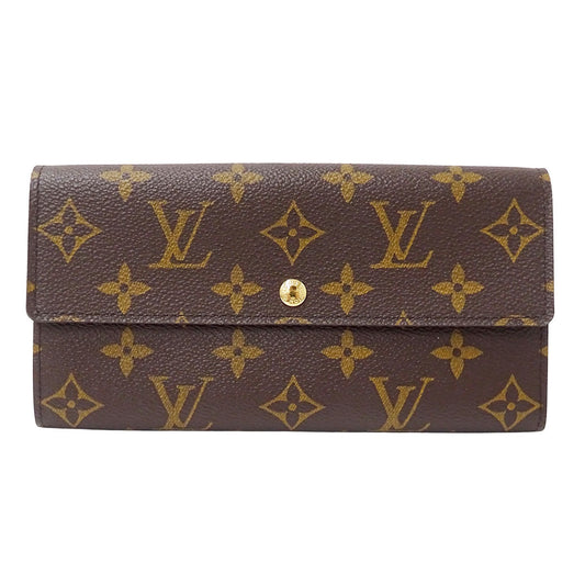 LOUIS VUITTON ルイ・ヴィトン ポルトフォイユ・サラ 長財布 ブラウン M61734 モノグラムキャンバス レディース 【中古】
