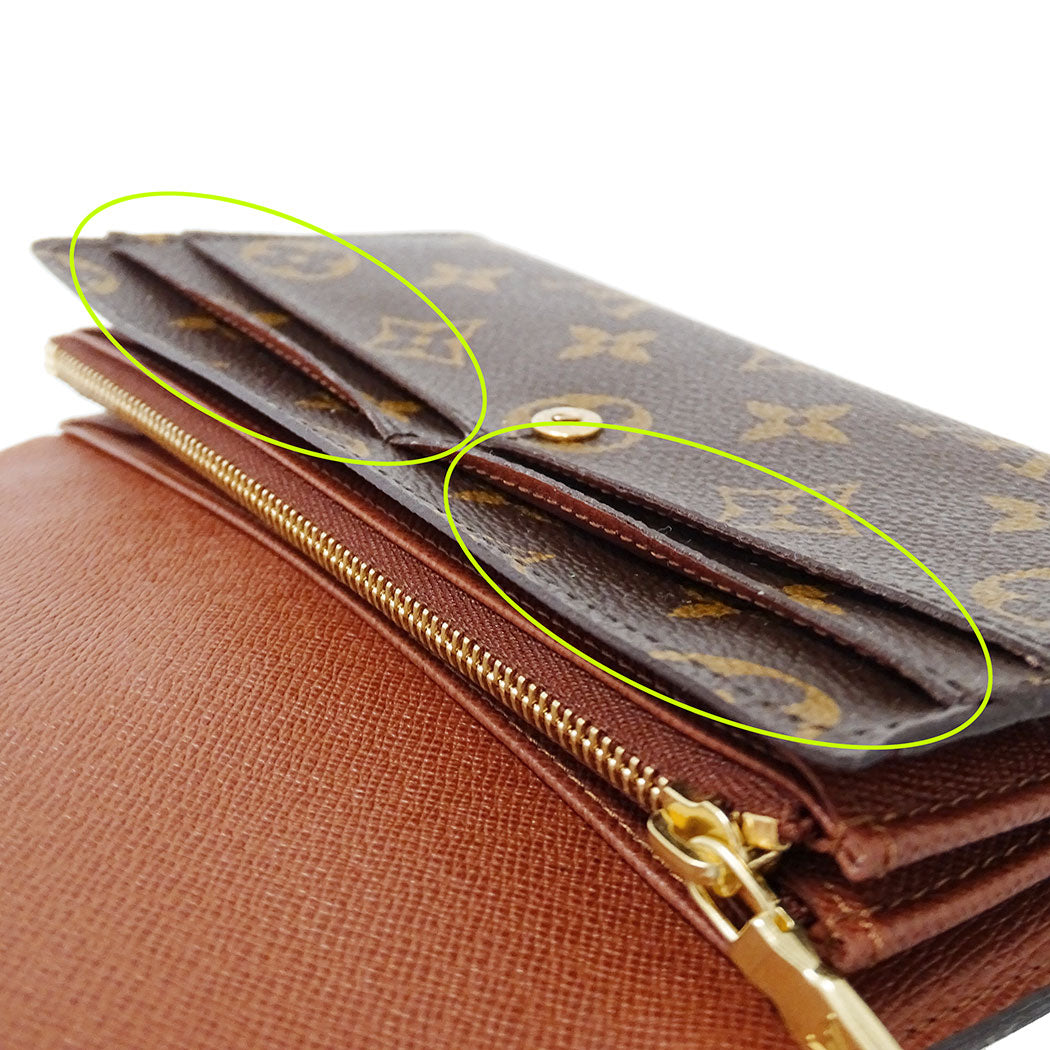 LOUIS VUITTON ルイ・ヴィトン ポルトフォイユ・サラ 長財布 ブラウン M61734 モノグラムキャンバス レディース 【中古】