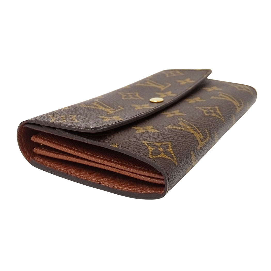LOUIS VUITTON ルイ・ヴィトン ポルトフォイユ・サラ 長財布 ブラウン M61734 モノグラムキャンバス レディース 【中古】