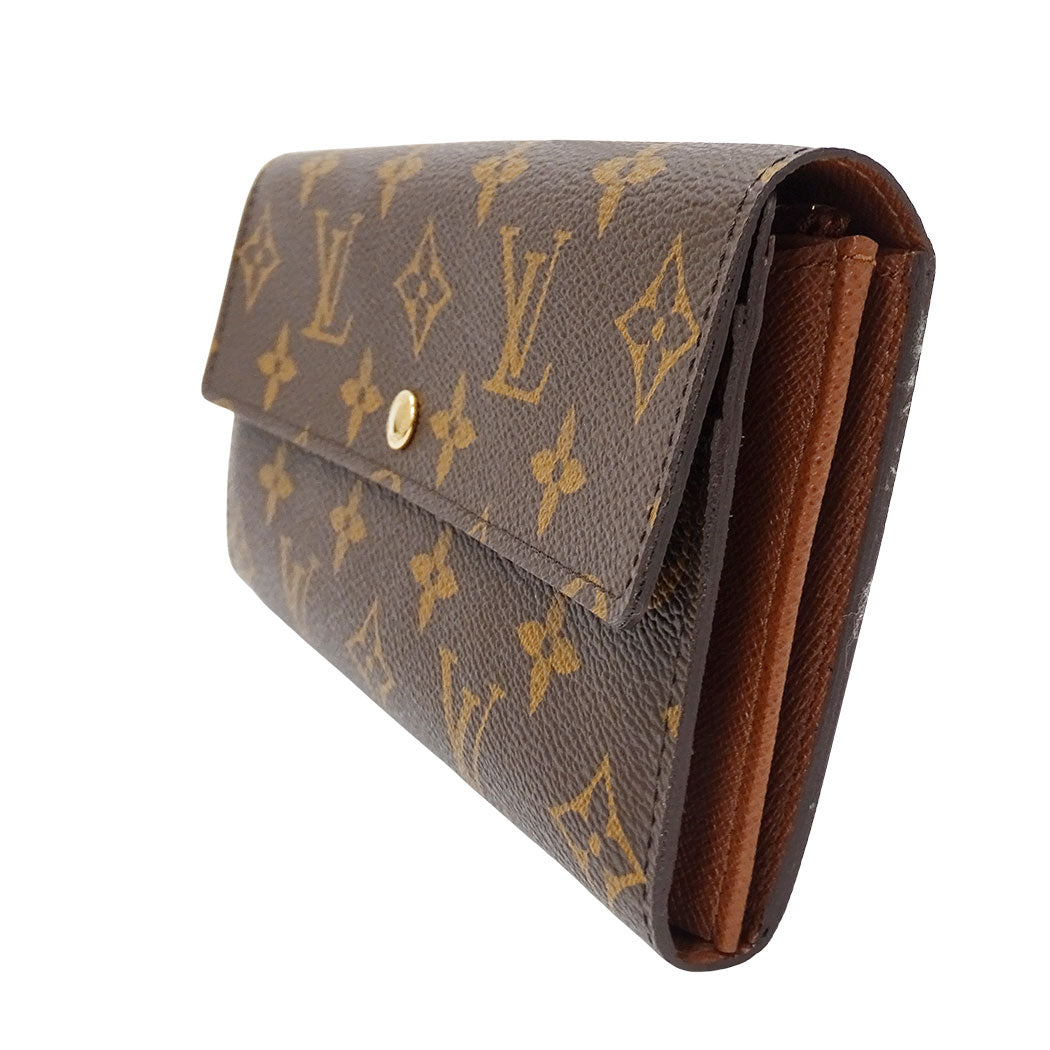 LOUIS VUITTON ルイ・ヴィトン ポルトフォイユ・サラ 長財布 ブラウン M61734 モノグラムキャンバス レディース 【中古】