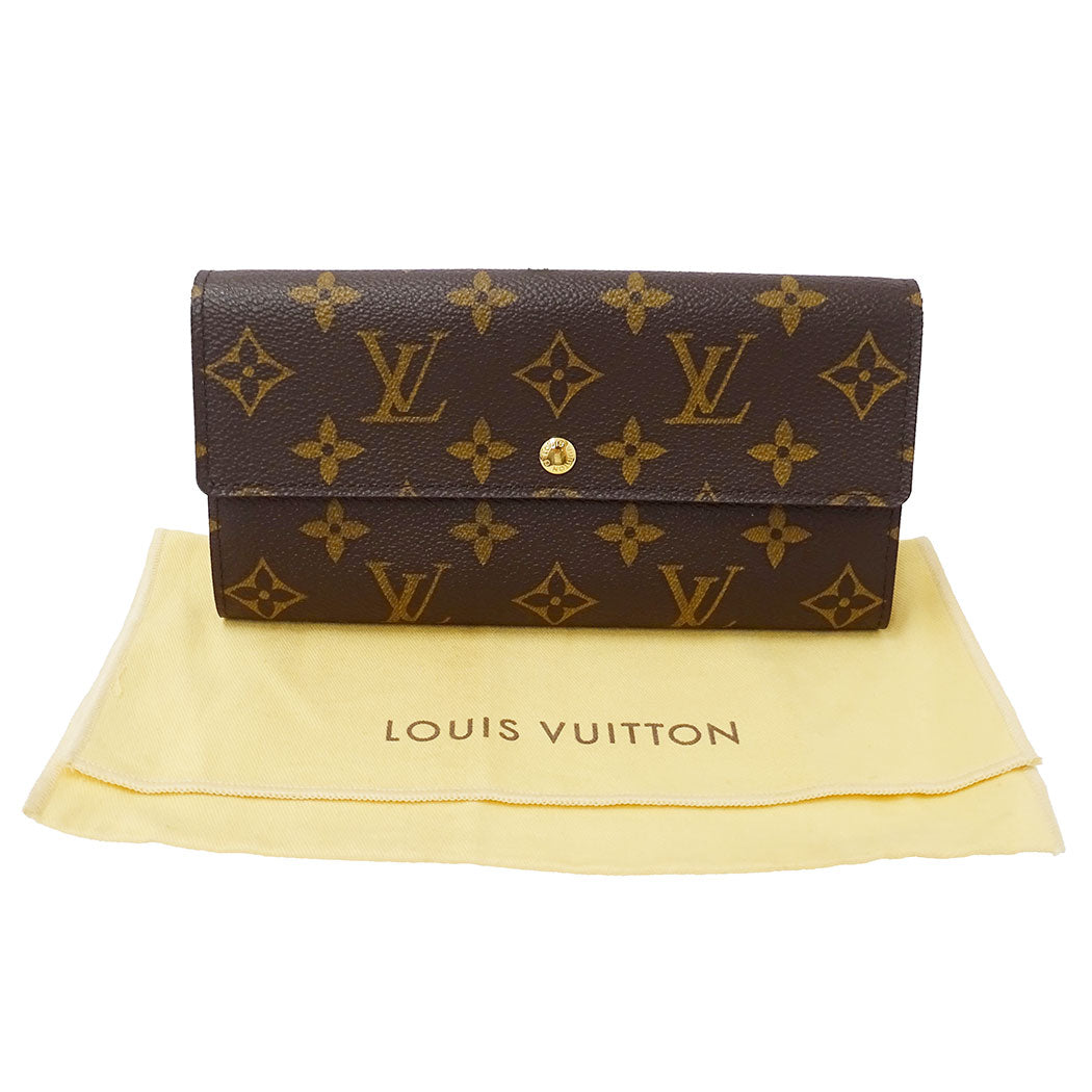 LOUIS VUITTON ルイ・ヴィトン ポルトフォイユ・サラ 長財布 ブラウン M61734 モノグラムキャンバス レディース 【中古】