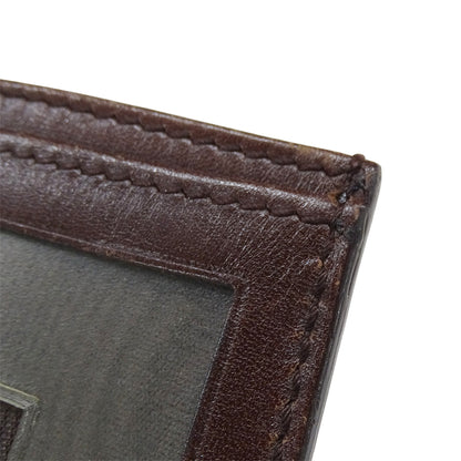 GUCCI グッチ カードケース シマ ブラウン 154666 パスケース レディース メンズ 【中古】