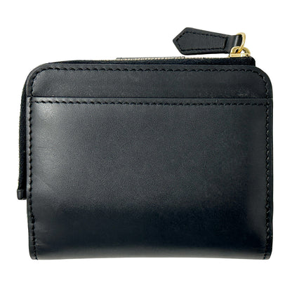 FENDI フェンディ 二つ折り財布 FFダイヤモンド ブラック 8M0490 レザー レディース メンズ 【中古】