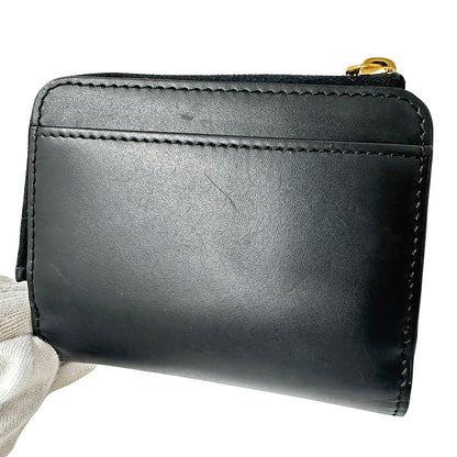 FENDI フェンディ 二つ折り財布 FFダイヤモンド ブラック 8M0490 レザー レディース メンズ 【中古】