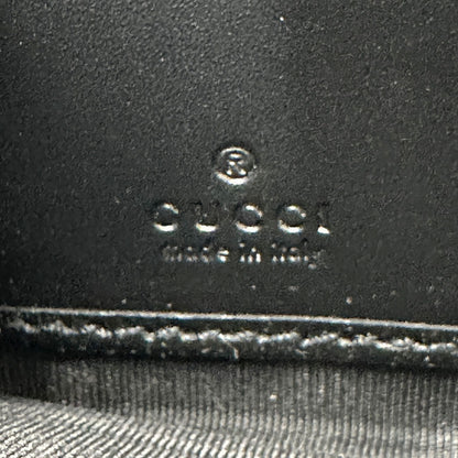GUCCI グッチ 長財布 シマ ブラック 307987 シマレザー レディース メンズ 【中古】