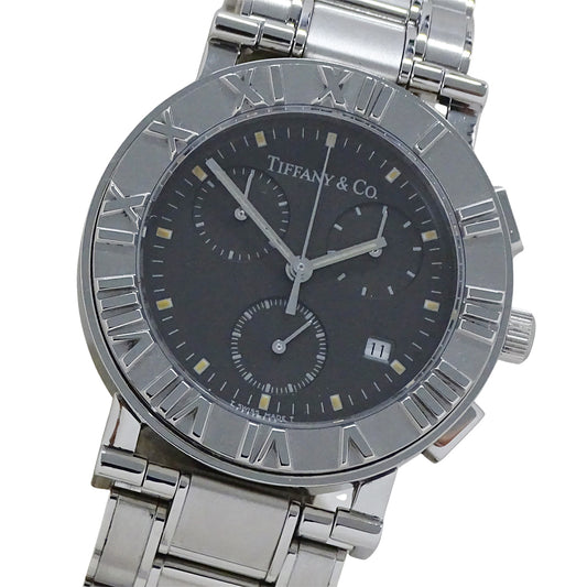 TIFFANY&Co. ティファニー アトラス Z0002.32.10A11A00A メンズ 腕時計 クロノグラフ クオーツ SS 磨き済み 【中古】