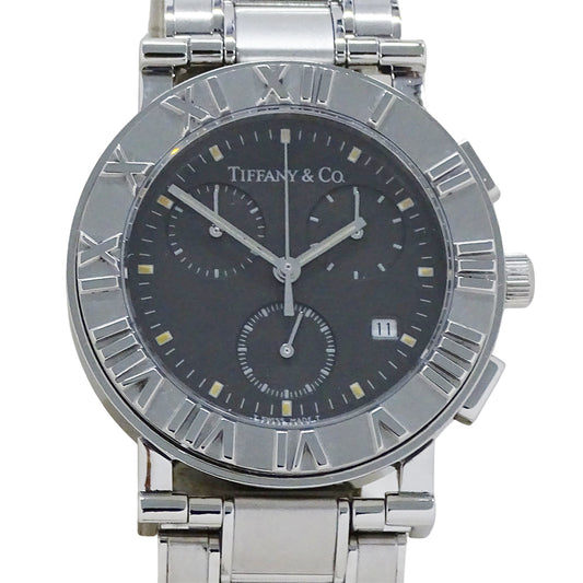 TIFFANY&Co. ティファニー アトラス Z0002.32.10A11A00A メンズ 腕時計 クロノグラフ クオーツ SS 磨き済み 【中古】