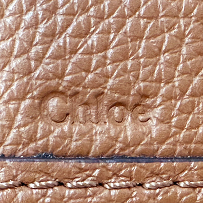 Chloe クロエ ハンドバッグ マーシー ミニ バスケット ブラウン カーフ レディース 【中古】
