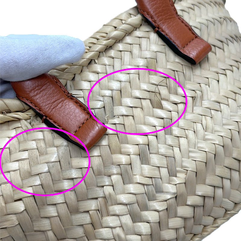 Chloe クロエ ハンドバッグ マーシー ミニ バスケット ブラウン カーフ レディース 【中古】