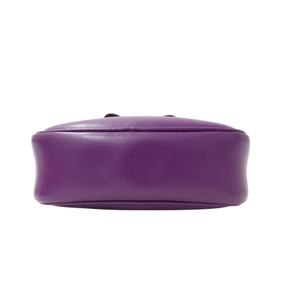 Ferragamo フェラガモ ショルダーバッグ ヴァラリボン パープル レザー レディース 【中古】