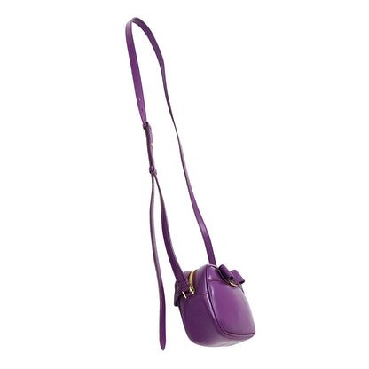 Ferragamo フェラガモ ショルダーバッグ ヴァラリボン パープル レザー レディース 【中古】