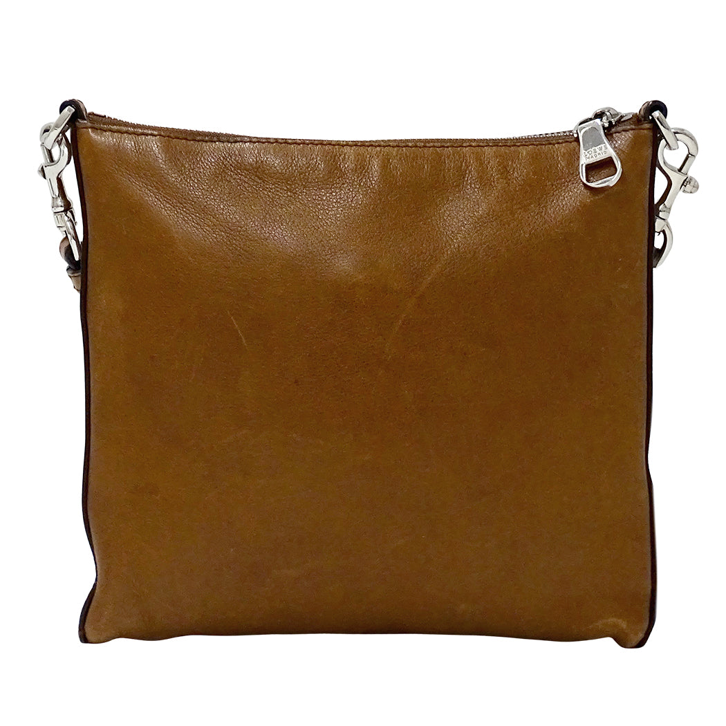 LOEWE ロエベ ヘリテージ ショルダーバッグ ブラウン レザー レディース 【中古】