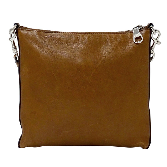 LOEWE ロエベ ヘリテージ ショルダーバッグ ブラウン レザー レディース 【中古】