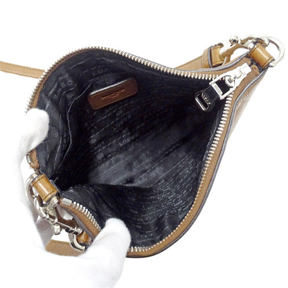 LOEWE ロエベ ヘリテージ ショルダーバッグ ブラウン レザー レディース 【中古】