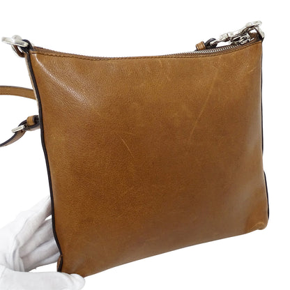 LOEWE ロエベ ヘリテージ ショルダーバッグ ブラウン レザー レディース 【中古】
