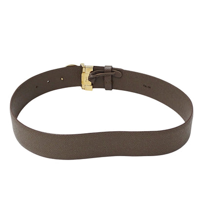 Ferragamo フェラガモ ガンチーニ ベルト グレージュ レザー メンズ 【中古】