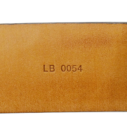 LOUIS VUITTON ルイ・ヴィトン サンチュール・キャレ ベルト ダミエ ブラウン M6802 ダミエキャンバス メンズ 【中古】