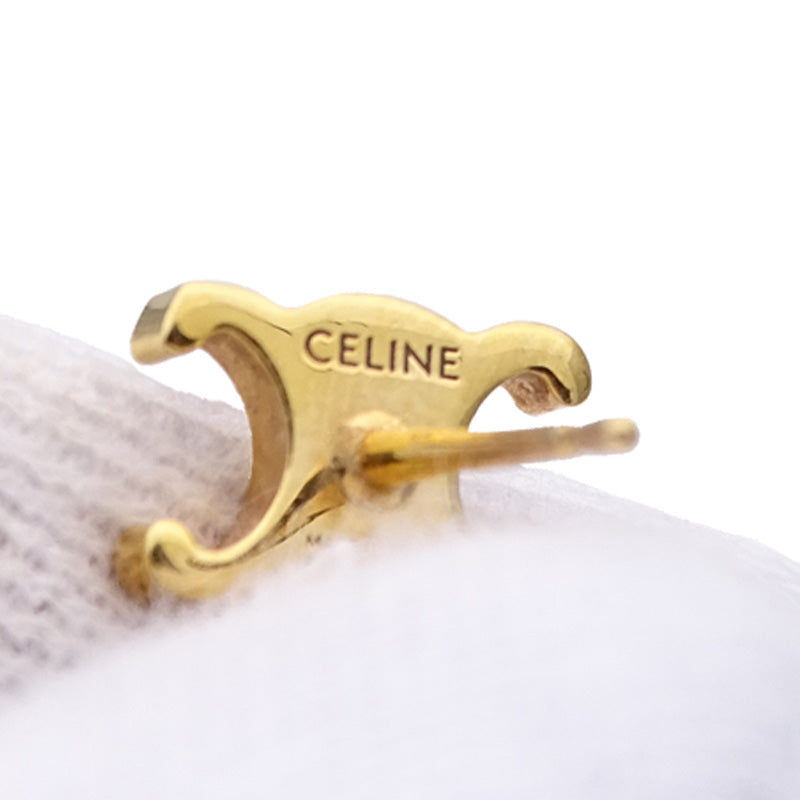CELINE セリーヌ トリオンフ ピアス ゴールド レディース メンズ 【中古】