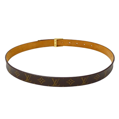 LOUIS VUITTON ルイ・ヴィトン サンチュールキャレ ベルト モノグラム ブラウン M6800 モノグラムキャンバス レディース メンズ 【中古】