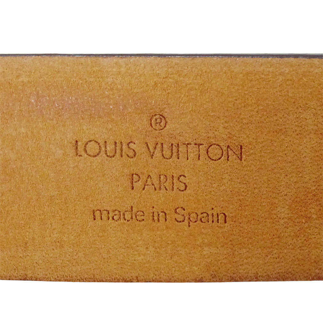 LOUIS VUITTON ルイ・ヴィトン サンチュールキャレ ベルト モノグラム ブラウン M6800 モノグラムキャンバス レディース メンズ 【中古】