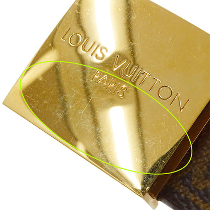 LOUIS VUITTON ルイ・ヴィトン サンチュールキャレ ベルト モノグラム ブラウン M6800 モノグラムキャンバス レディース メンズ 【中古】