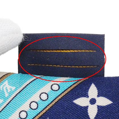 LOUIS VUITTON ルイ・ヴィトン バンドーBB・アルティメット スカーフ ブルーマリーヌ M77778 シルク レディース 【中古】