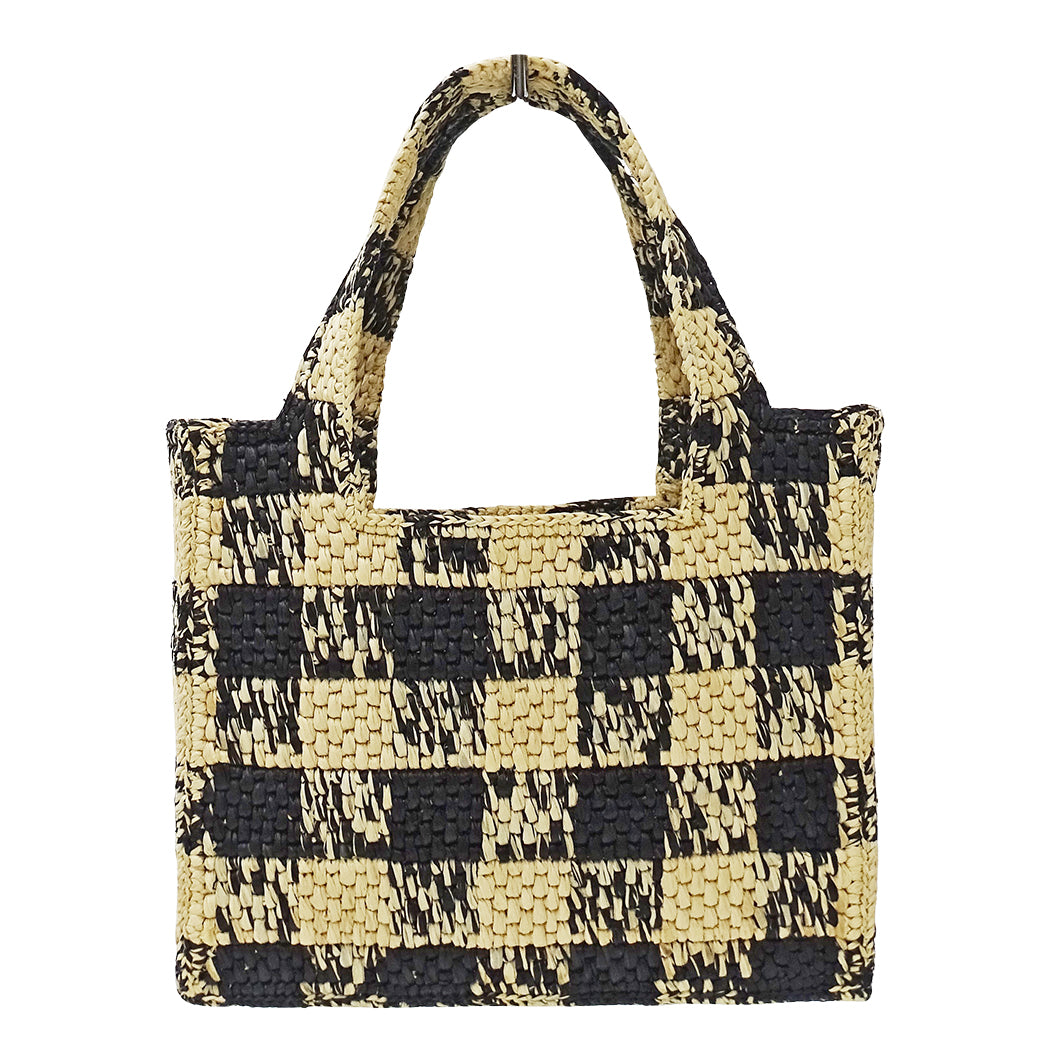 LOEWE ロエベ フォントトート ミニ 2wayバッグ ナチュラル ブラック ラフィア レディース 【中古】