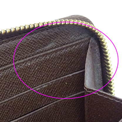 LOUIS VUITTON ルイ・ヴィトン ジッピーウォレット 長財布 ダミエ エベヌ N60015 レディース メンズ 【中古】