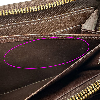 LOUIS VUITTON ルイ・ヴィトン ジッピーウォレット 長財布 ダミエ エベヌ N60015 レディース メンズ 【中古】
