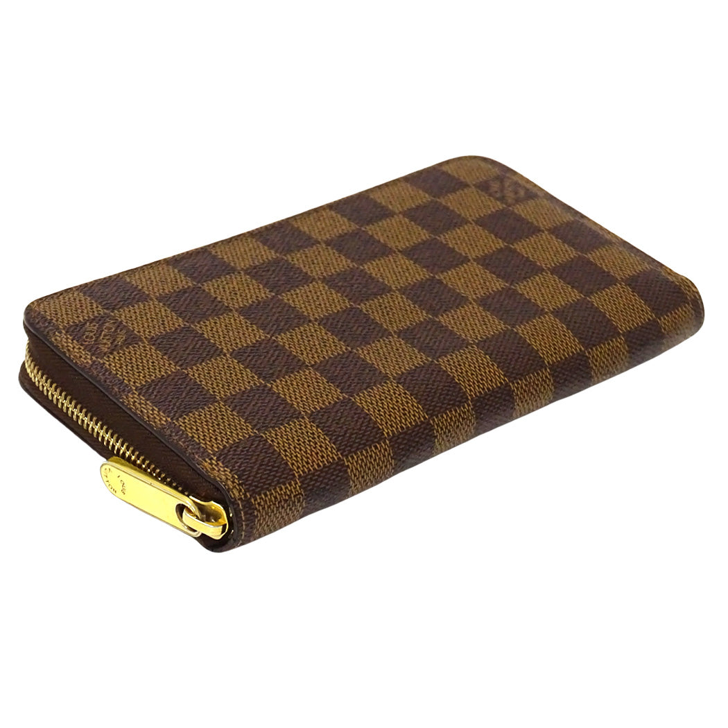 LOUIS VUITTON ルイ・ヴィトン ジッピーウォレット 長財布 ダミエ エベヌ N60015 レディース メンズ 【中古】