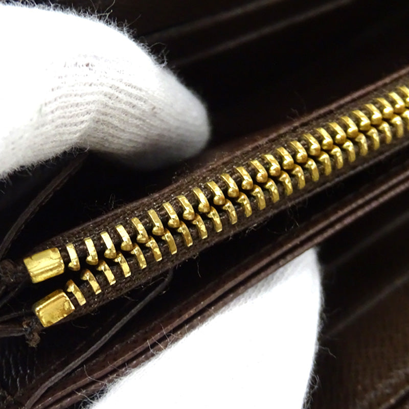LOUIS VUITTON ルイ・ヴィトン ジッピーウォレット 長財布 ダミエ エベヌ N60015 レディース メンズ 【中古】