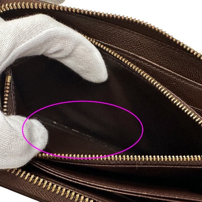 LOUIS VUITTON ルイ・ヴィトン ジッピーウォレット 長財布 ダミエ エベヌ N60015 レディース メンズ 【中古】