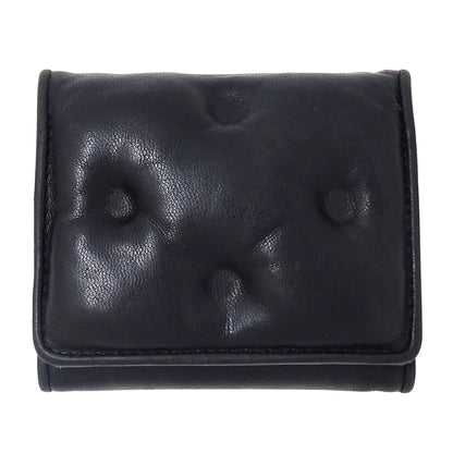 Maison Margiela メゾン マルジェラ 三つ折り財布 グラムスラム ブラック レザー レディース メンズ 【中古】