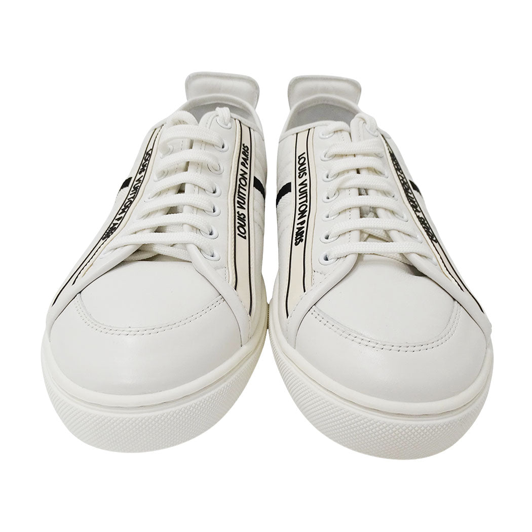 LOUIS VUITTON ルイ・ヴィトン スニーカー ホワイト レザー メンズ 【中古】