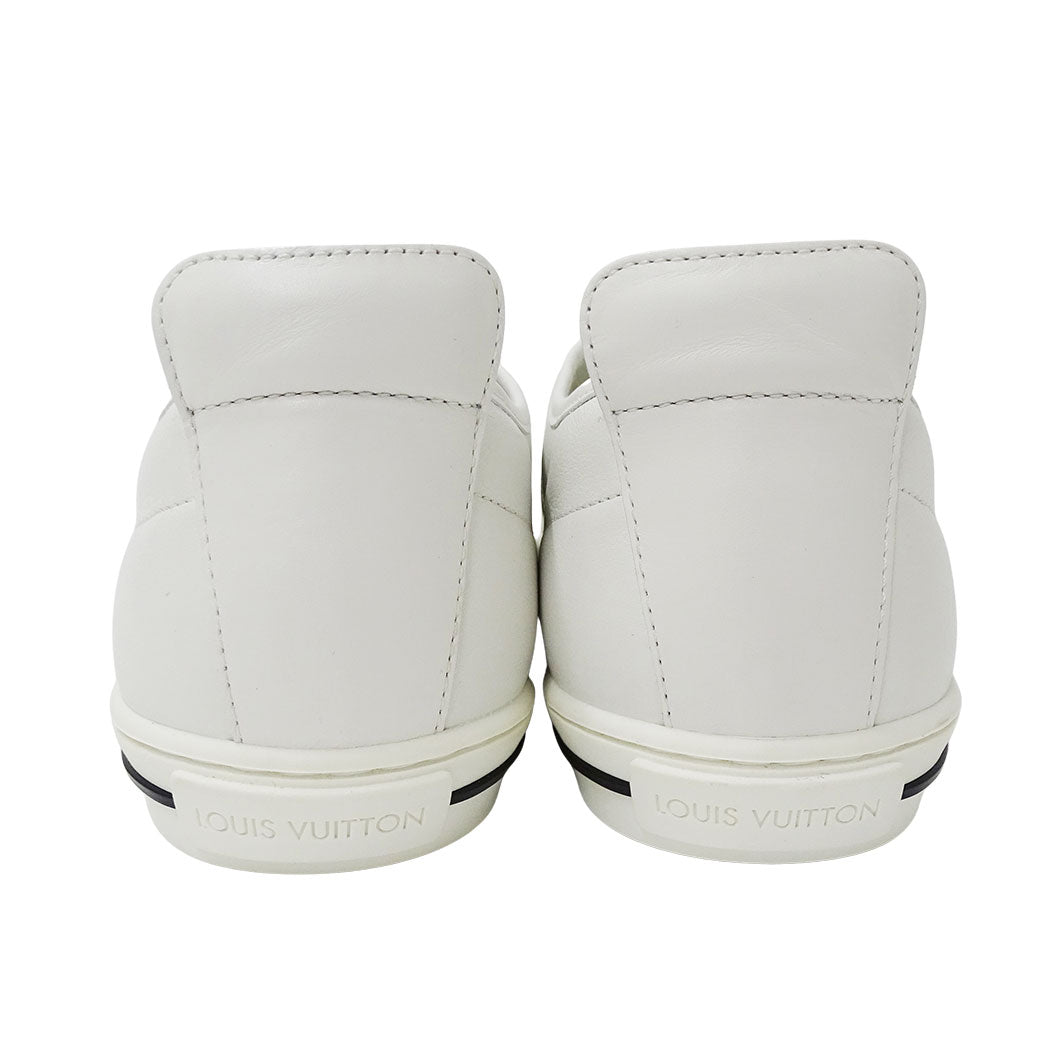 LOUIS VUITTON ルイ・ヴィトン スニーカー ホワイト レザー メンズ 【中古】