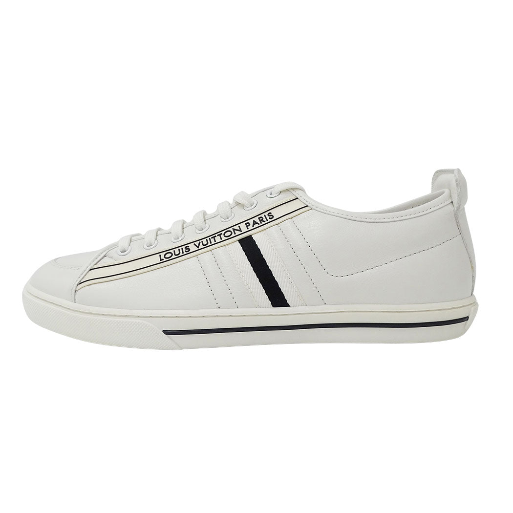 LOUIS VUITTON ルイ・ヴィトン スニーカー ホワイト レザー メンズ 【中古】