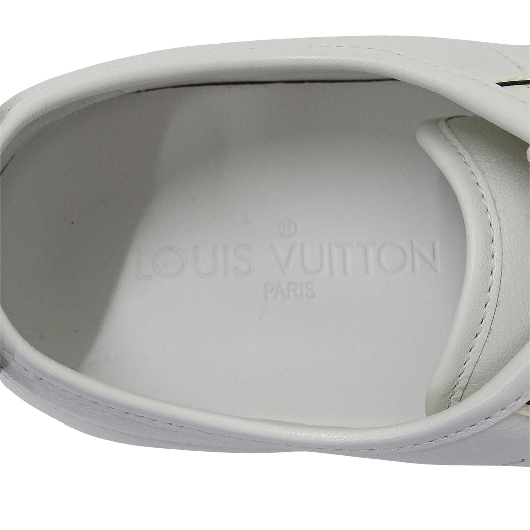 LOUIS VUITTON ルイ・ヴィトン スニーカー ホワイト レザー メンズ 【中古】