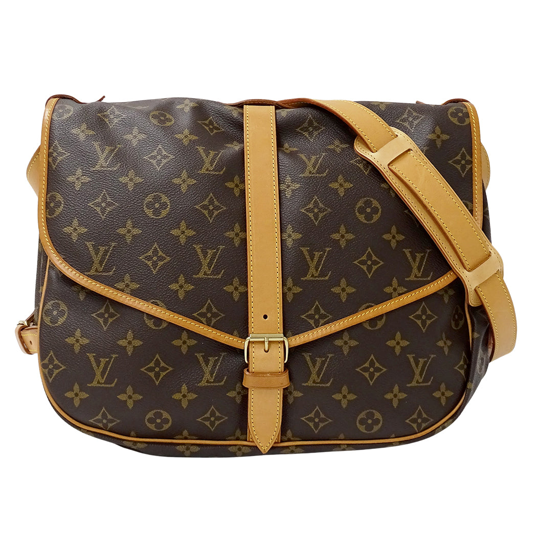 LOUIS VUITTON ルイ・ヴィトン ソミュール 30 ショルダーバッグ モノグラム M42256 レディース メンズ 【中古】