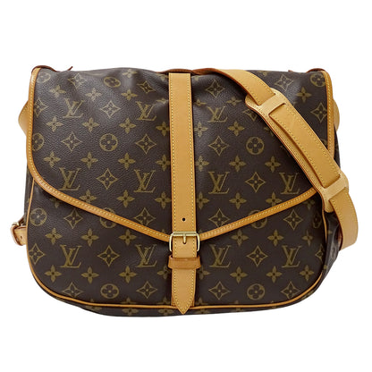 LOUIS VUITTON ルイ・ヴィトン ソミュール 30 ショルダーバッグ モノグラム M42256 レディース メンズ 【中古】